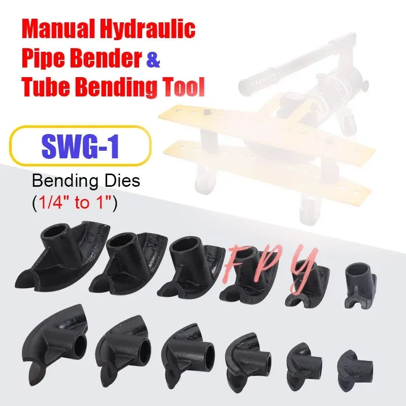 

Bending Dies for Hydraulic Pipe Bender &amp Tube Bending Tools Rang 1/2 Inch To 2 Inch SWG-2 Manual Hydraulic Tube Bender