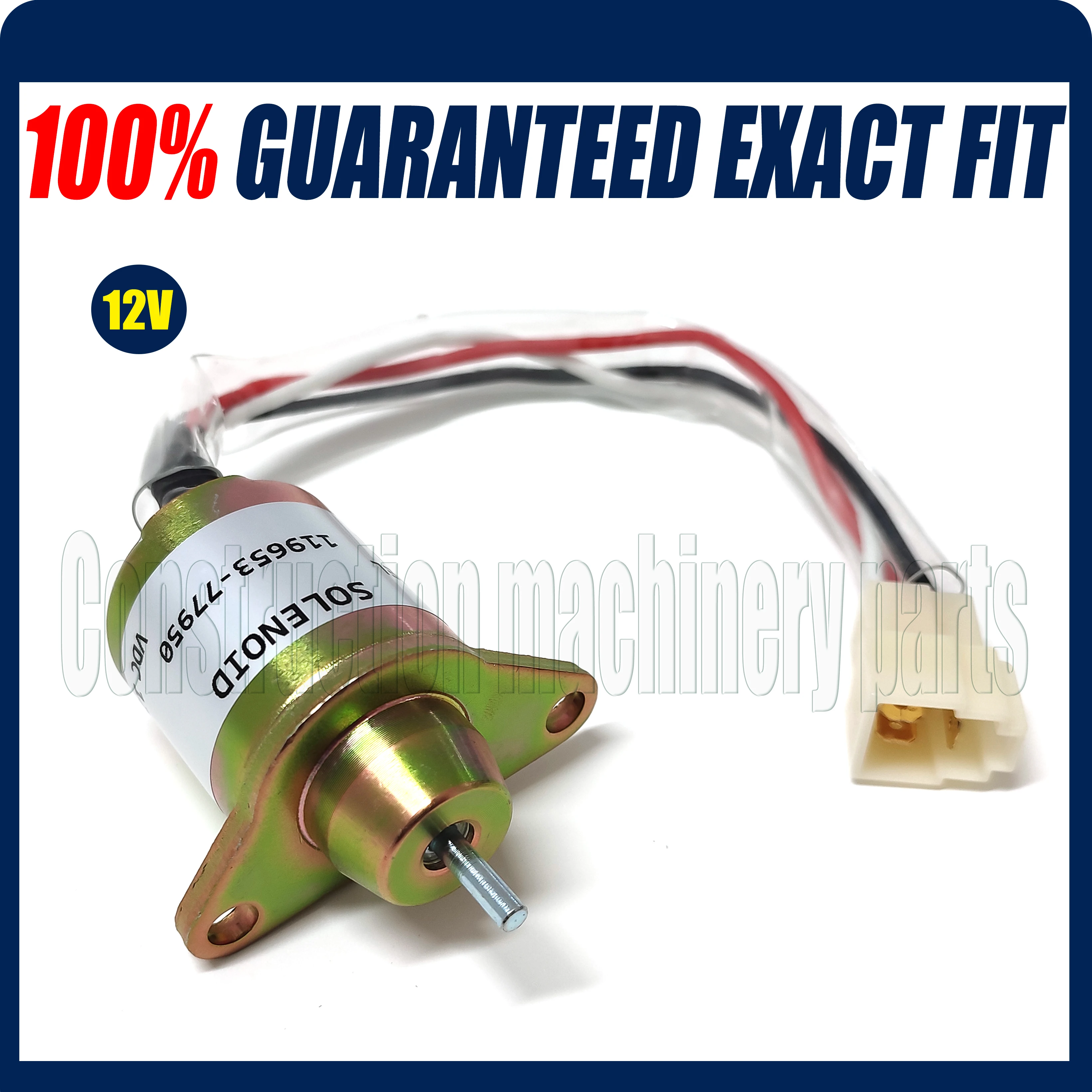 New Stop solenoid fits Yanmar 2TNE6 3TNE68 3TNE74 3TNA72 3TNE84 stopmagnet 119285-66500 119653-77950