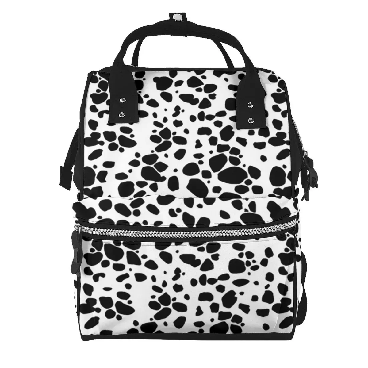 Dalmatian Dog Texture Student Backpack School Bag Hiking Travel Daypack for Men Women Bookbag Shoulder Bags