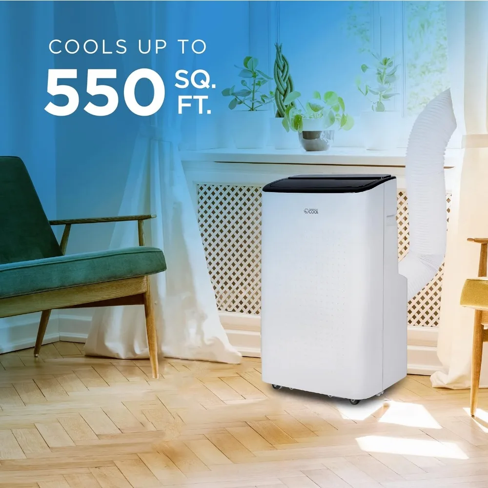 COMERCIAL COOL-Unidade Ar Condicionado Portátil com Desumidificador e Ventilador, 12.000 BTU