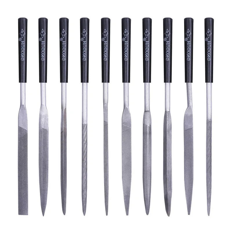 Pequenos Arquivos de Agulhas Polidas Arquivos de Jóias Artesanato de Escultura em Madeira Carpintaria Pedra de Vidro de Metal 10 Pcs Pcs 140 mm
