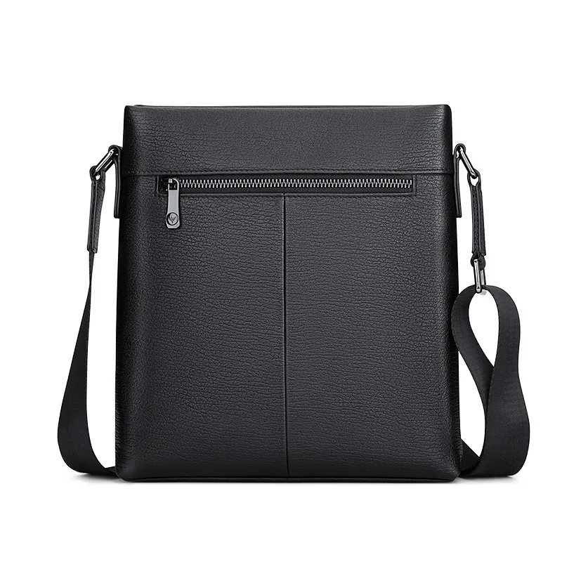 WILLIAMPOLO Business Casual Men's Shoulder Bag Brand Luxury Genuine Leather Crossbody Bags Large Capacity Man Bag Messenger Bag