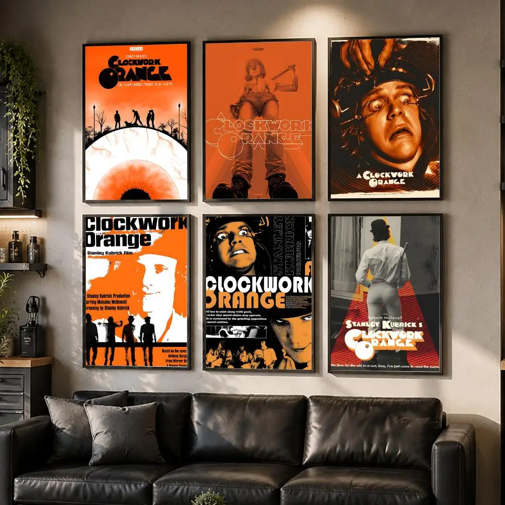 A C-Clockwork O-Orange Film Poster HD Waterproof Self-Adhesive Wall Art – Multi-Scene Use Top Gift Pick
