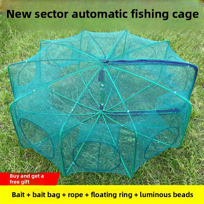 

Shrimp cage fishing net catching shrimp net catching puff eel loach crab catching thickened folding fish cage