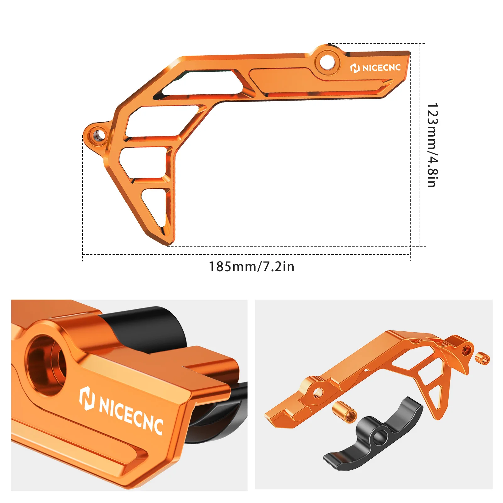 (EU-Lager) NICECNC Kettenschutz für KTM 690 Enduro R 690 SMC R 2009-2025 Husqvarna 701 Enduro/SM GasGas 700 – Detail 9