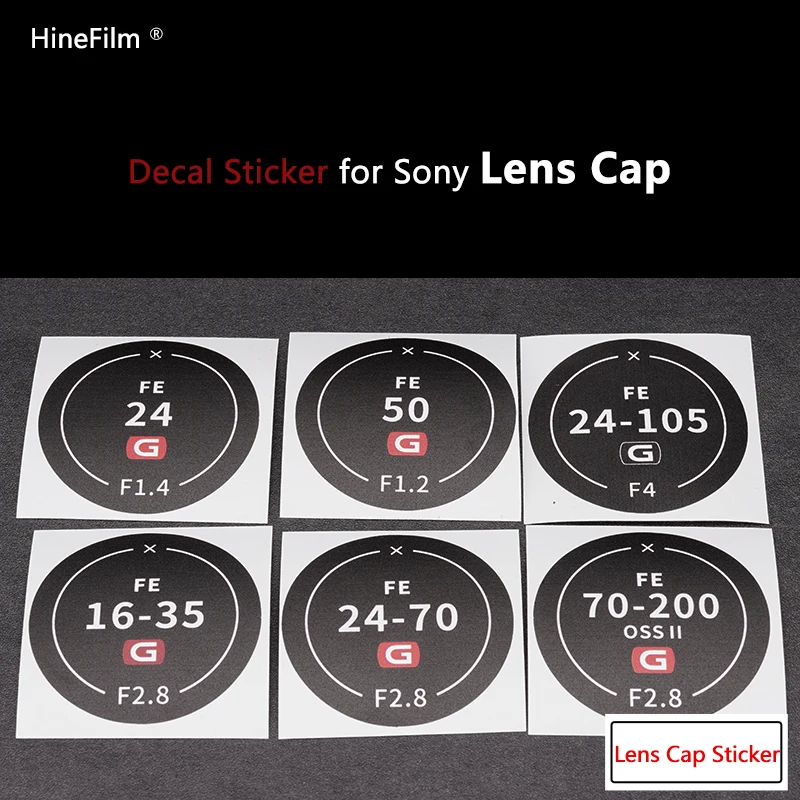 FE14 F1.8 GM FE50 F1.2GM 24-70 Lens Cap Skin For Sony Rear Lens Cap Sticker 50 1.2 200-600 70-200 16-35 Premium Warp Film