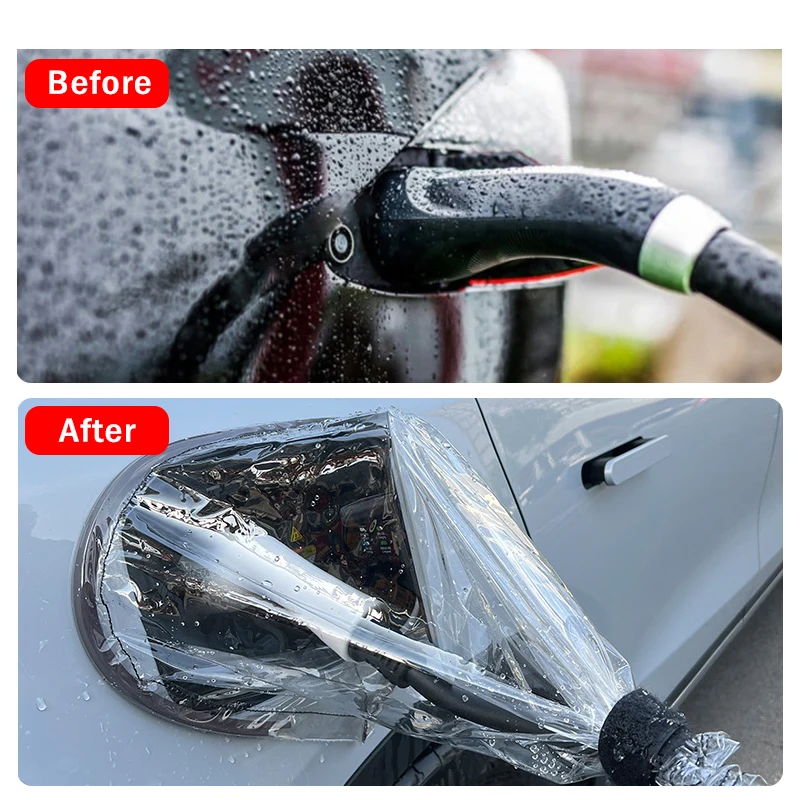 غطاء حماية لمنفذ الشاحن المغناطيسي المقاوم للمطر، غطاء قابس شاحن السيارة الكهربائية المغناطيسي، مقاوم للماء في الهواء الطلق ومتين