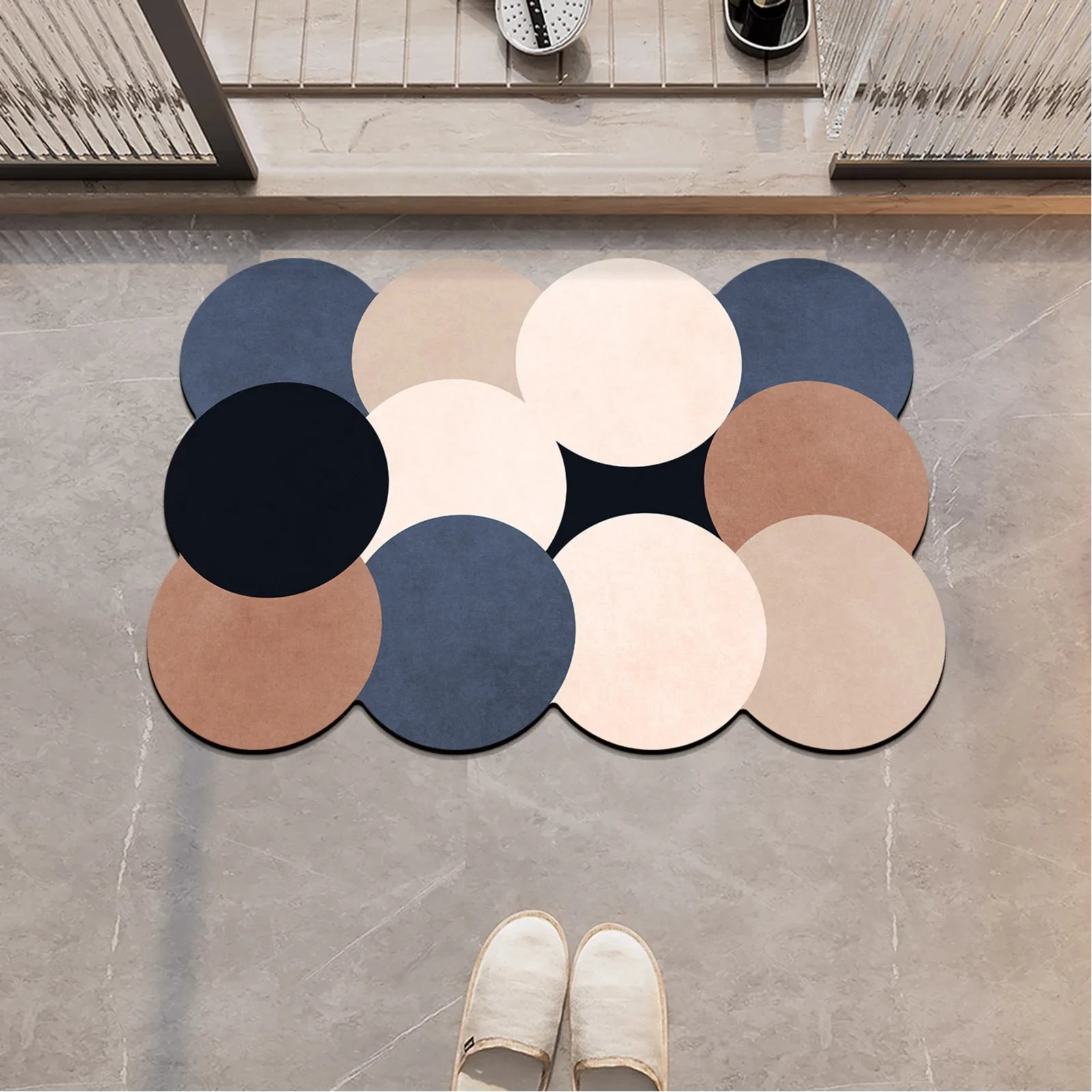 

Luxury Stone Bath Mat Bathroom Absorbent Foot Mats Quick Dry Non-slip Shower Carpet Toilet Rugs Doormat Washable