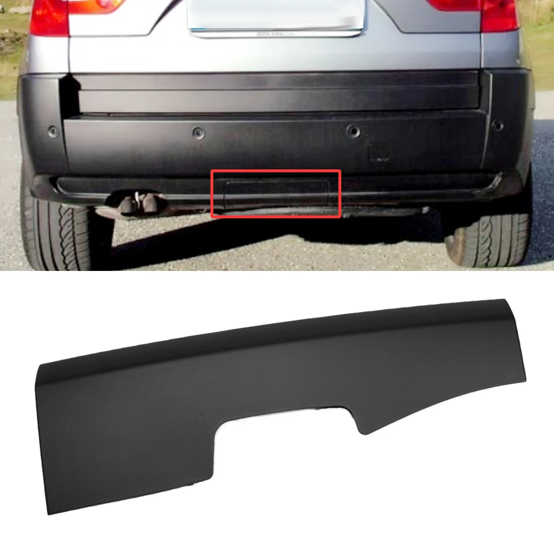 

Trailer Hitch Cover 51123400949 for BMW For X3 For E83 Rear Bumper Direct Fit Plastic Cover No M Sport Compatibility