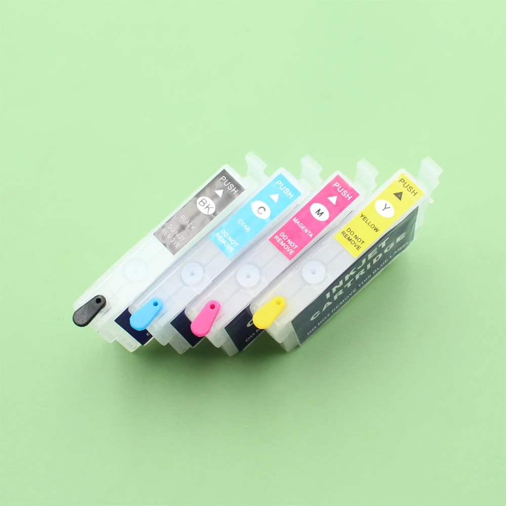 For HK KOREA 4Colors T03C T03D Refillable Ink Cartridge with one time chip For Epson WorkForce WF-2861 WF2861 WF 2861 Printers