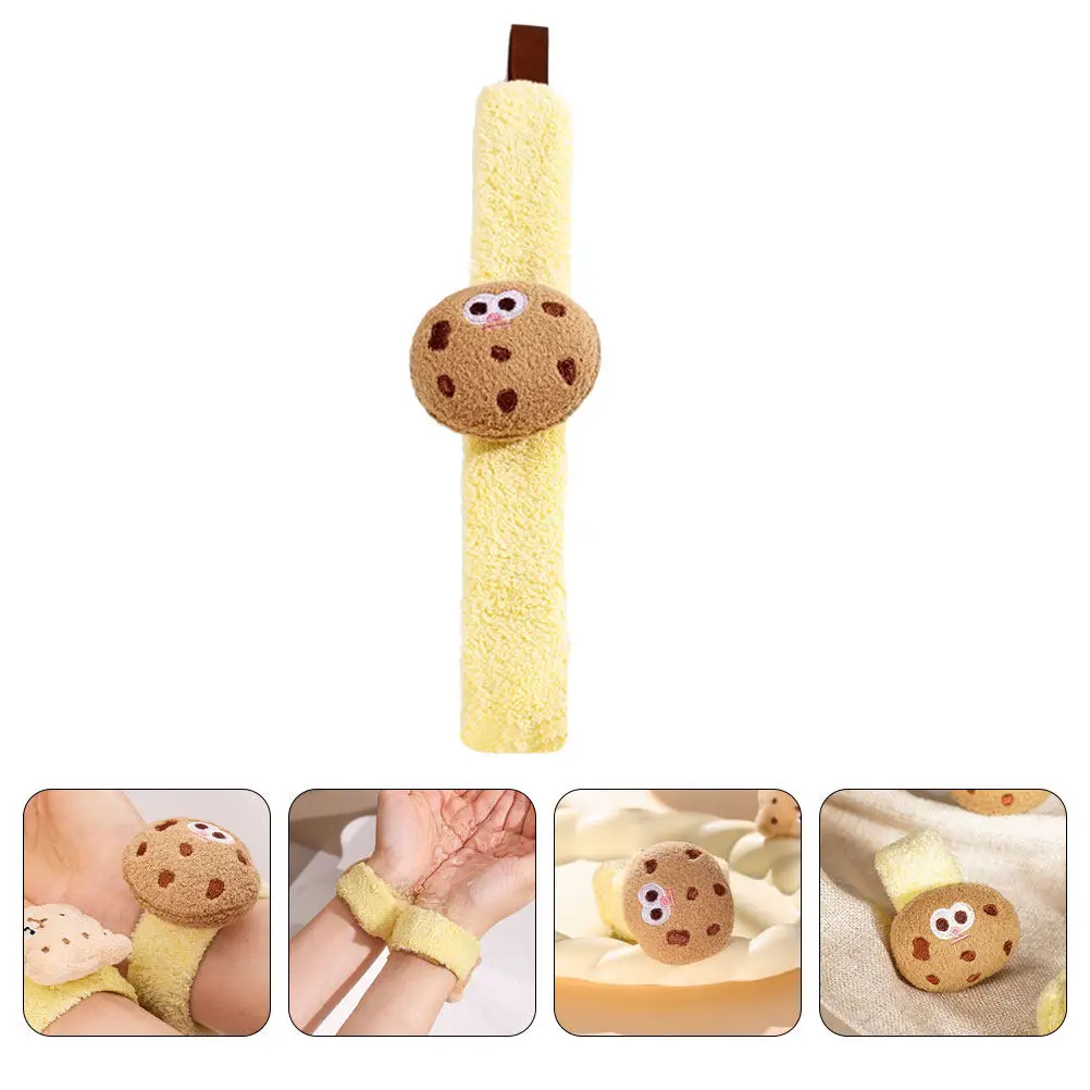 Coral Fleece Face Washing Wrist Washband Absorbent Water Guard for Arm Spa Facial Cleansing Travel Portable Chic Gift for Women