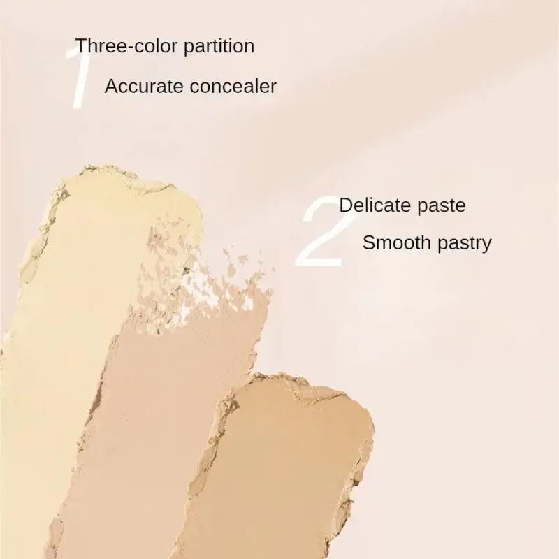 Heallor Concealer Foundation Acne Marks Anti-sweat Concealer Natural Color Face Waterproof Concealer Trimming Dark Circle Concea