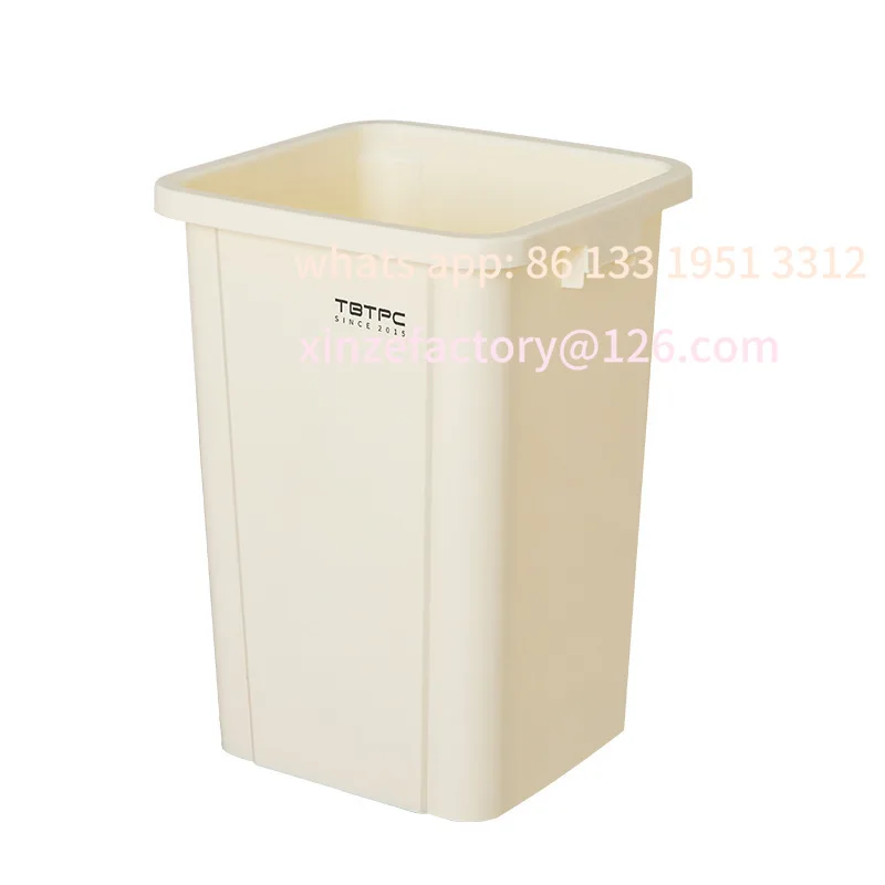 

Square trash can, large lidless kitchen waste fruit peel trash can, ultra-large-capacity catering trash can