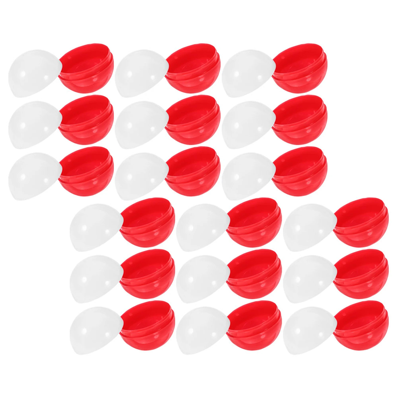 

50pcs Twist Ball Fillable Plastic Empty Balls Candy Storage Box Easter Gift Vending Party Favor