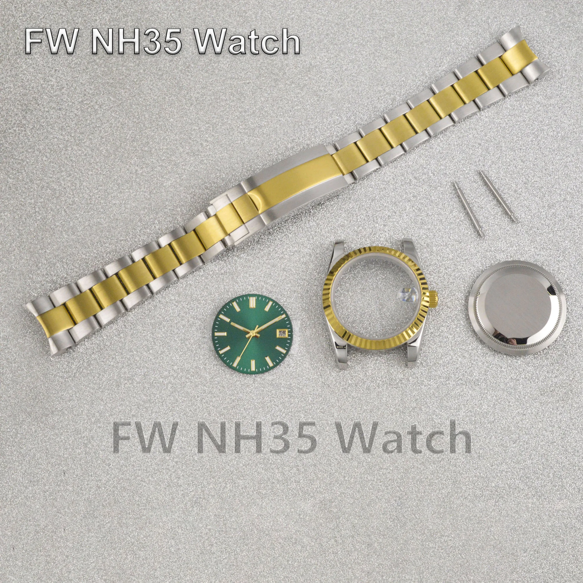 High Quality NH35 Watch Case for Datejust Watch Mod Accessories Case Dial Strap Hands fit NH34/NH35/NH36 Automatic Movement