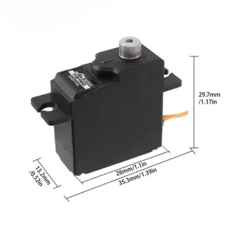 JX Servo PDI-1181MG أجهزة رقمية أساسية - 3.6 كجم @ 6.0 فولت 0.11 ثانية/60 ° ، 17.5 جرام ميتال جير JR 180 مللي متر موصل أجزاء RC