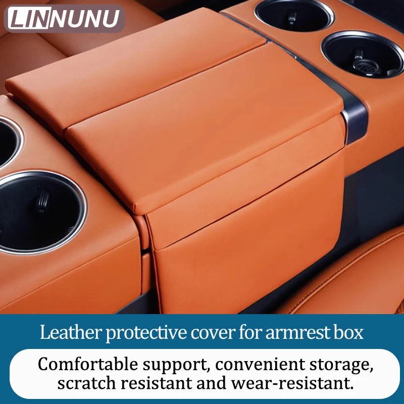 Linnunu Fit for Lixiang L6 L7 L8 L9 Mega Car Decoration Supplies Armrest Box Protective Cover Central Control Storage Booster Pad Armrest Box Heightening 3cm Booster Pad Storage Protection Interior Supplies