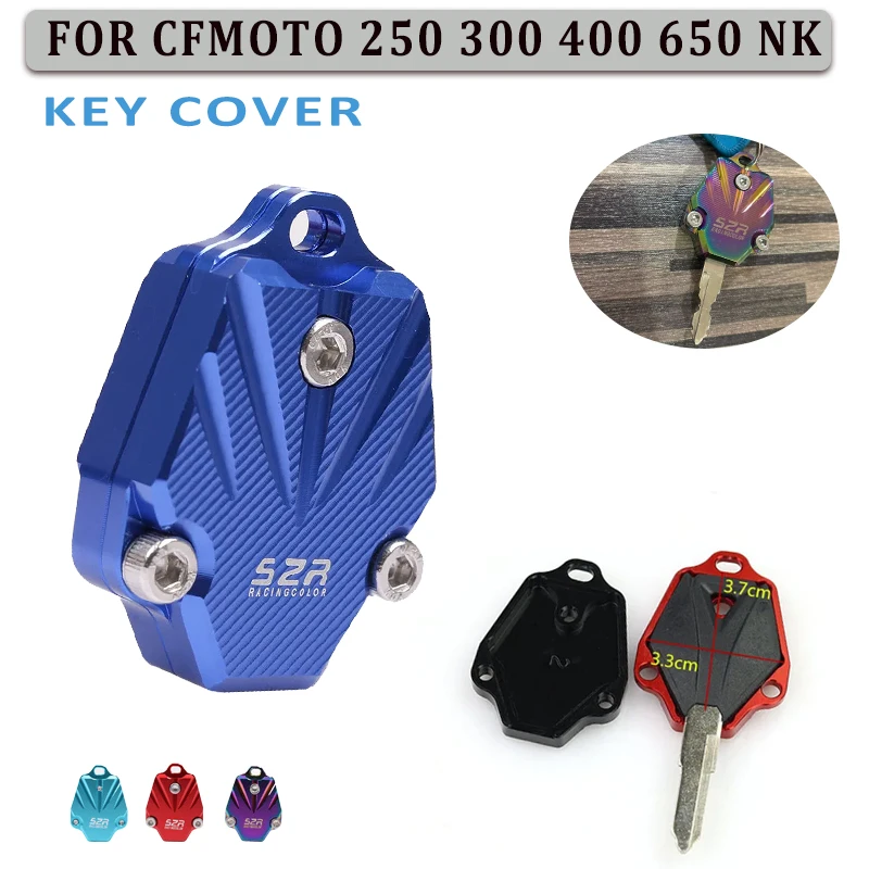 For CF CFMOTO 250NK 300NK 400NK 650NK 400GT 650MT NK 250 300 650 MT 400GT Motorcycle CNC Key Cover Case Shell Protection Guard