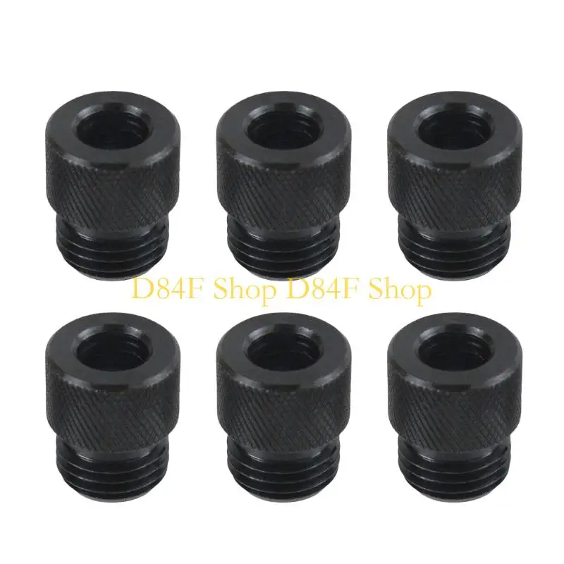 D84F Professional 6Pcs Drill Guide Bushings Sturdy Carbon Steel Rustproof Drill Sleeve For 2mm To 10mm Hole Alignment