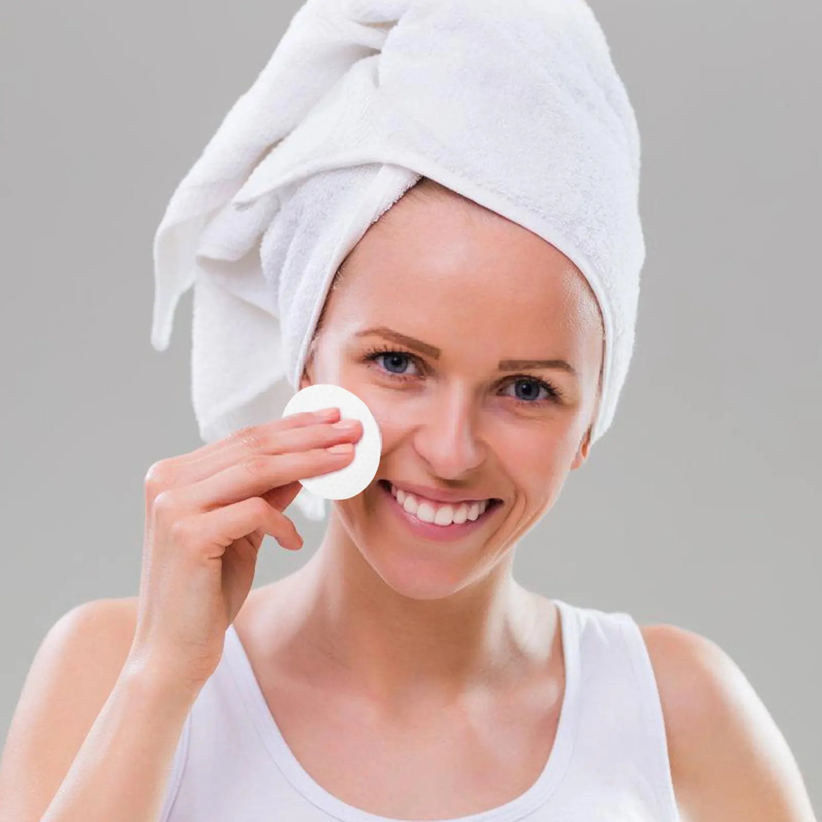 1200개 살리실산 페이스 패드 타원형 일회용 각질 제거 패드 딥 포어 클렌징 오일 컨트롤 스킨 케어 메이크업 라운드