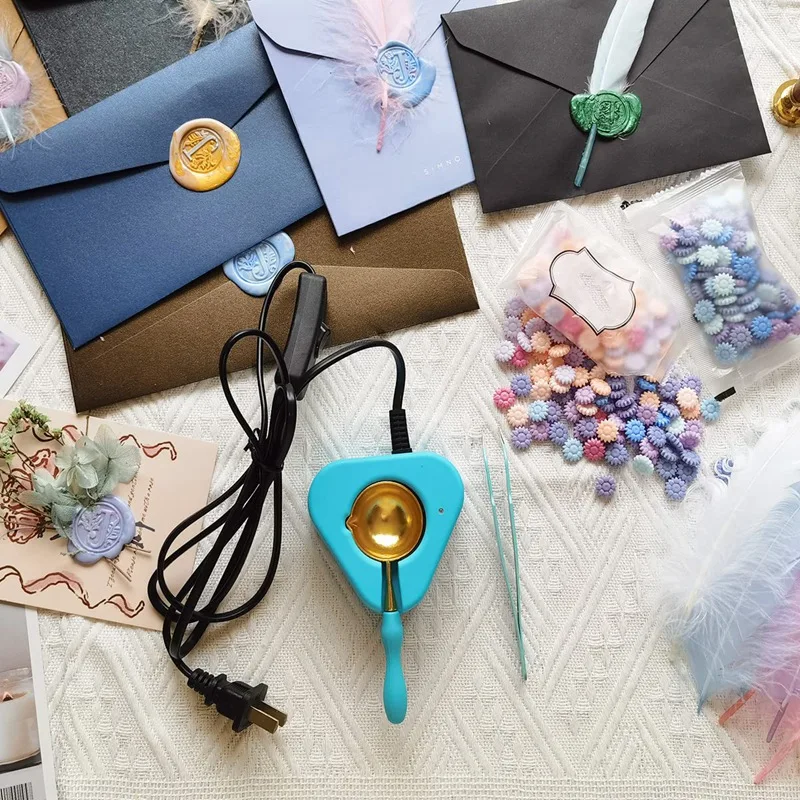 Набор уплотнителей для воска, набор уплотнителей для воска, Электрический уплотнитель для воска с ложкой для воска, комплект уплотнителей для воска, вилка стандарта США