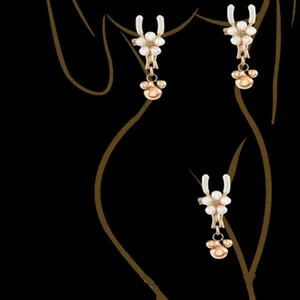 1 paire de cloches Collement métallique Pinces à mamelons Attaches à chaîne Lèvres esclave BDSM Jouets féminins Jeux sexuels pour adultes Stimulation mammaire 8 meilleures pinces à lèvres en vente - No 5