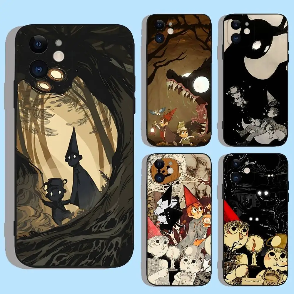 

Cartton O-Over The Garden Wall Phone Case For iPhone 16e,16,15,14,13,12,11,XS,XR,X,8,7,Pro,Max,Plus,mini Silicone Black Cover