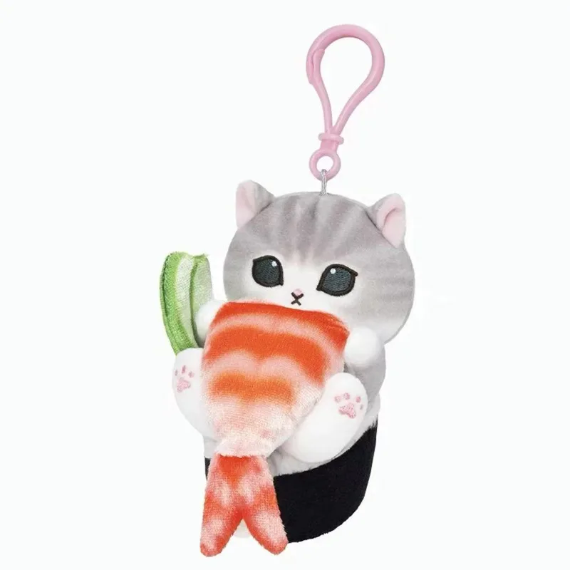 12cm gato Fushandi Shark Cat una semana serie de estado muñeco de peluche colgante llavero bolsa mochila decoraciones
