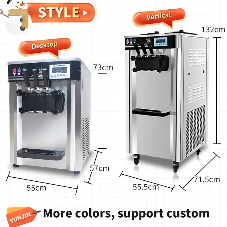 The New Listing Small Ice-cream Softy Ice Cream Machine Slushie Machine Commercial Slush Slush Machine Home