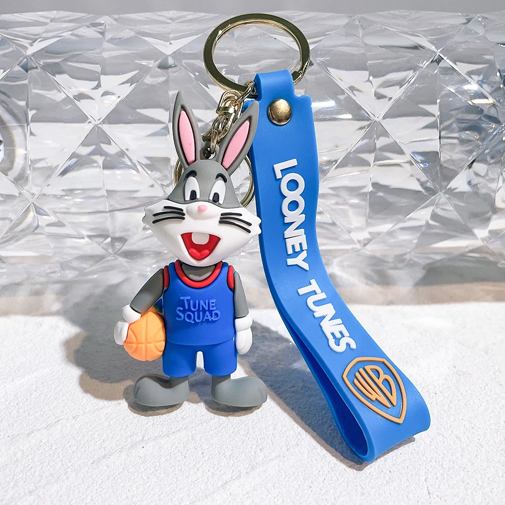 الكرتون البق الأرنب دمية المفاتيح لطيف تويتي الطيور دافي بطة الخنزير خنزير حلقات المفاتيح قلادة اكسسوارات للأطفال هدايا عيد ميلاد #5
