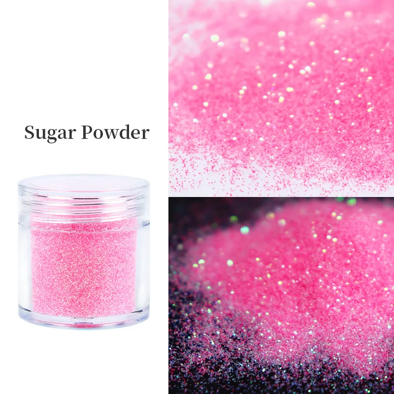 10ml/bottle Candy Sugar Glitter Tweed Powder Acrylic Carving Powders 3D Sculpture Powder Manicure Powder for Nail Art Decoration