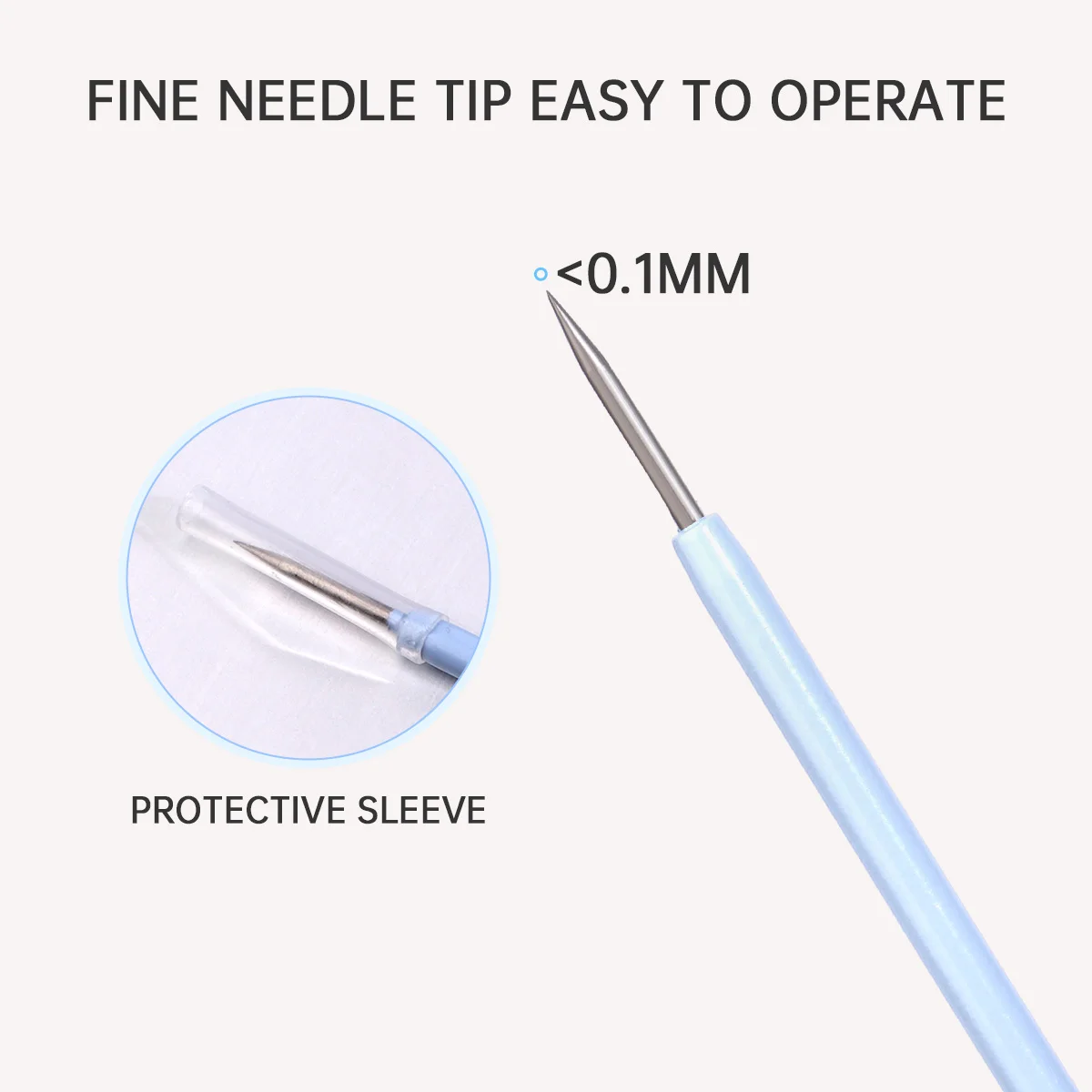 2PCS ultra-sharp acne needle to remove blackheads professional acne artifact facial beauty tools, suitable for all skin unisex.