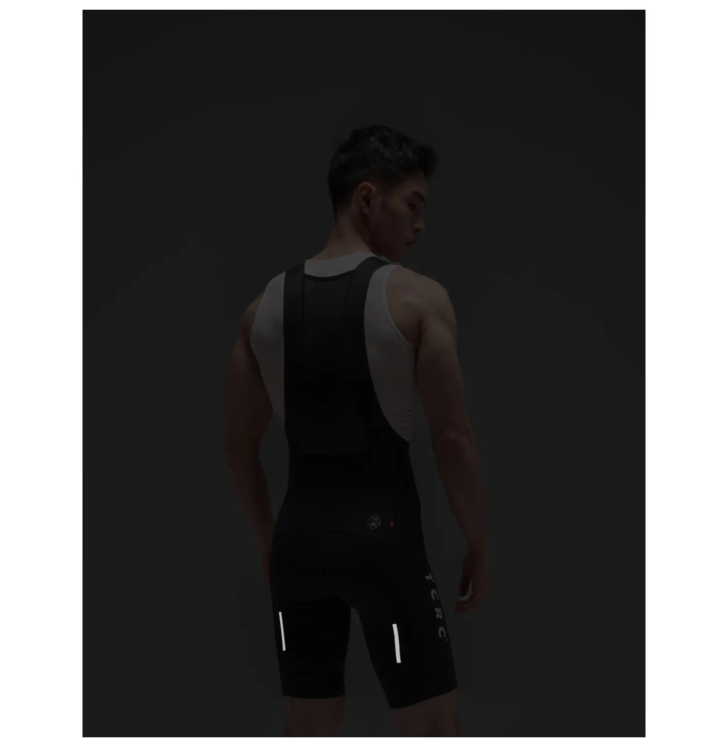 TCRC Italy Elastic Interface Padded Cycling Bibs Men's Bicycle Shorts 7 Hours Riding Short Bibs High Elastic Tight MTB Clothing