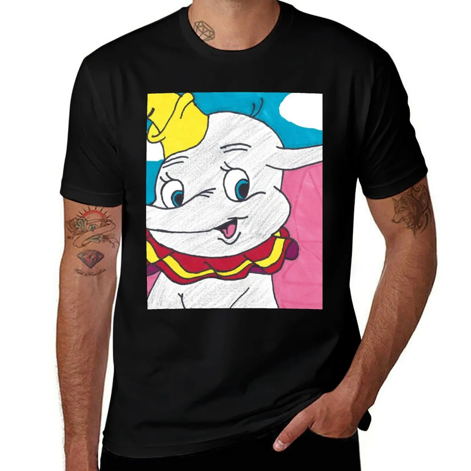 Circus Dumbo T-Shirt clothes tops luxury t-shirt gifts for boyfriend compression shirt men