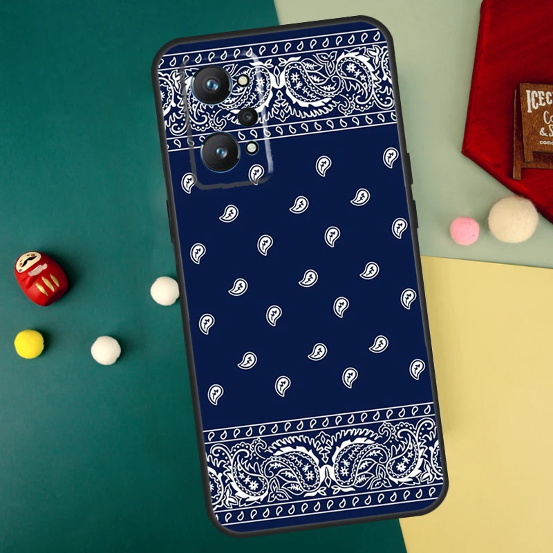 Royal Bandana Paisley For Realme 12 11 Pro Plus 9 10 GT5 GT3 GT Neo5 C35 C31 C30 C33 C51 C53 C55 C25s C21Y Case