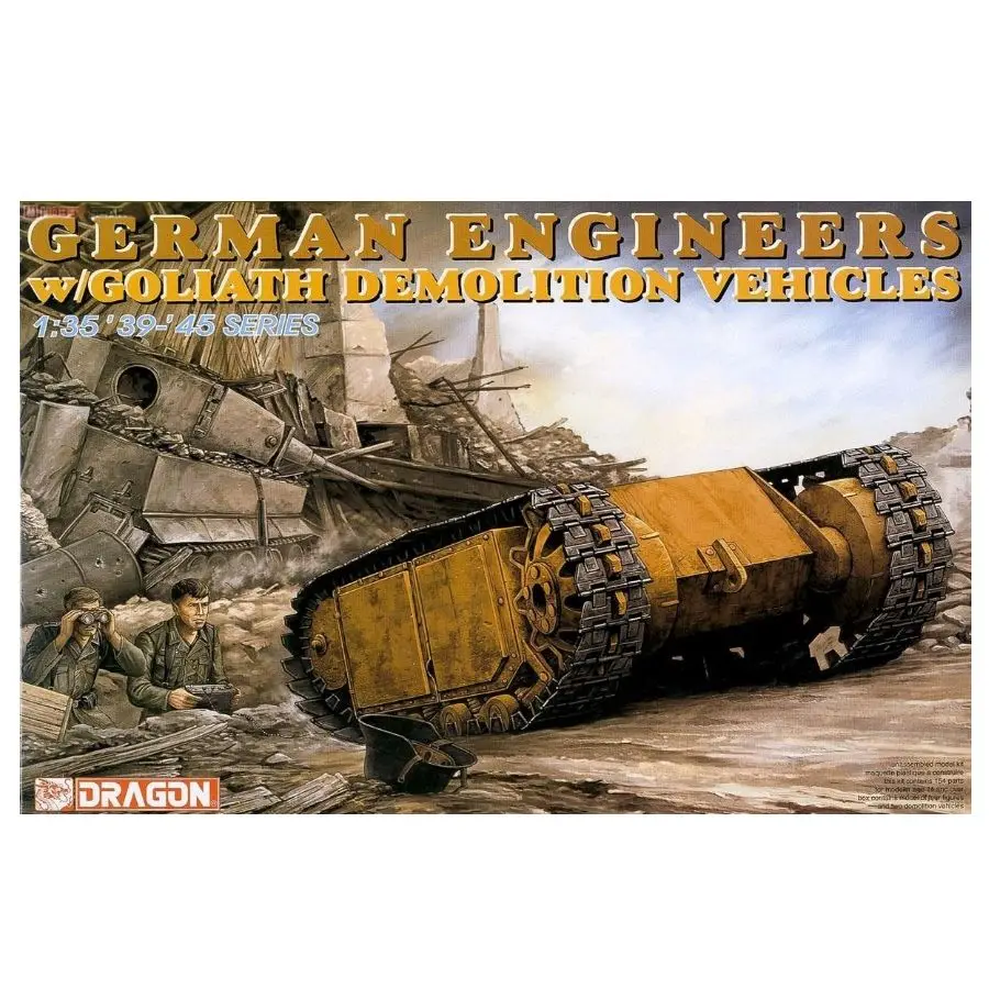 

DRAGON German Engineers w/Goliath Demolition Vehicles Collectible Kit 6103 1/35 Scale