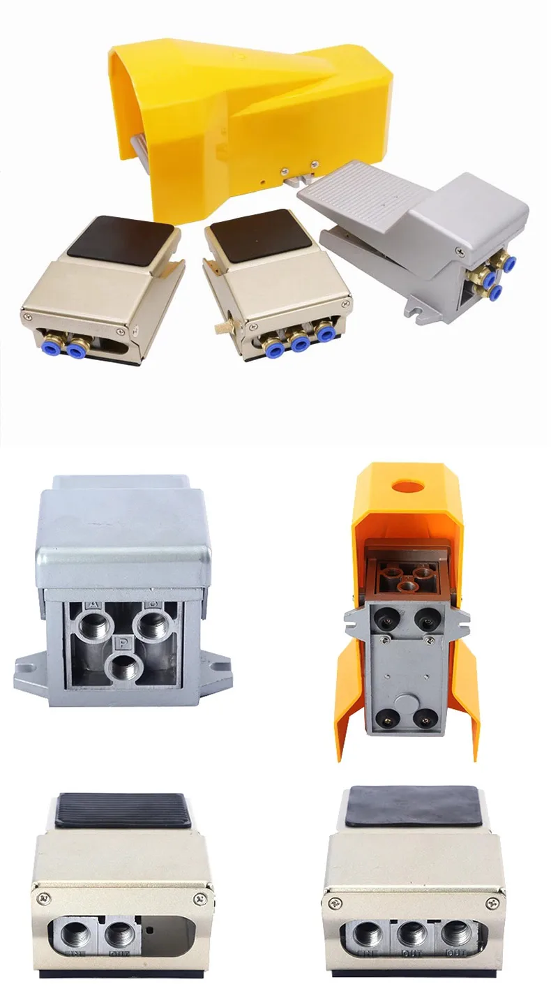 Électrovanne Pneumatic Foot Pedal Valve Cylnder Control 4F210-08L Switch FV320 FV 420 4F210-08G Ttwo Position Five Links Pneumatique — détail 4