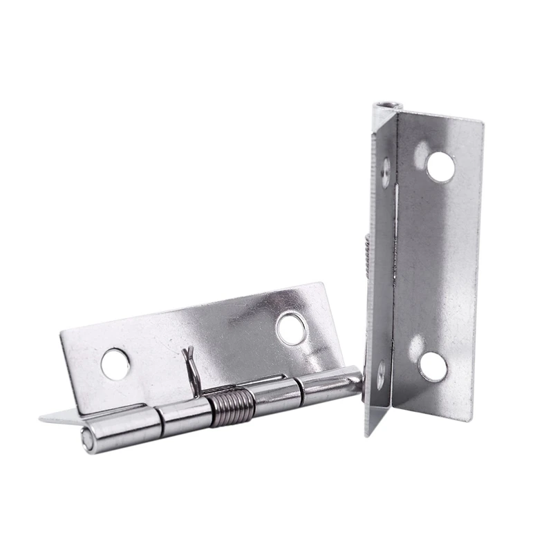 Furniture Cabinet With 50 X 38 X 5Mm, Spring Hinges Made Of Stainless Steel, Silver, 8 Pieces