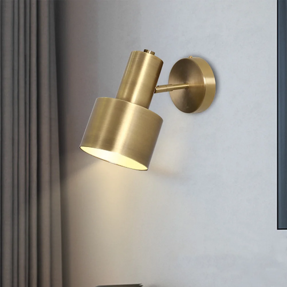 

Metal LED Wall Lamp Copper Material Durable Night Light Soft Warm Lamp for Bedroom Living Room Decorative Wall Light