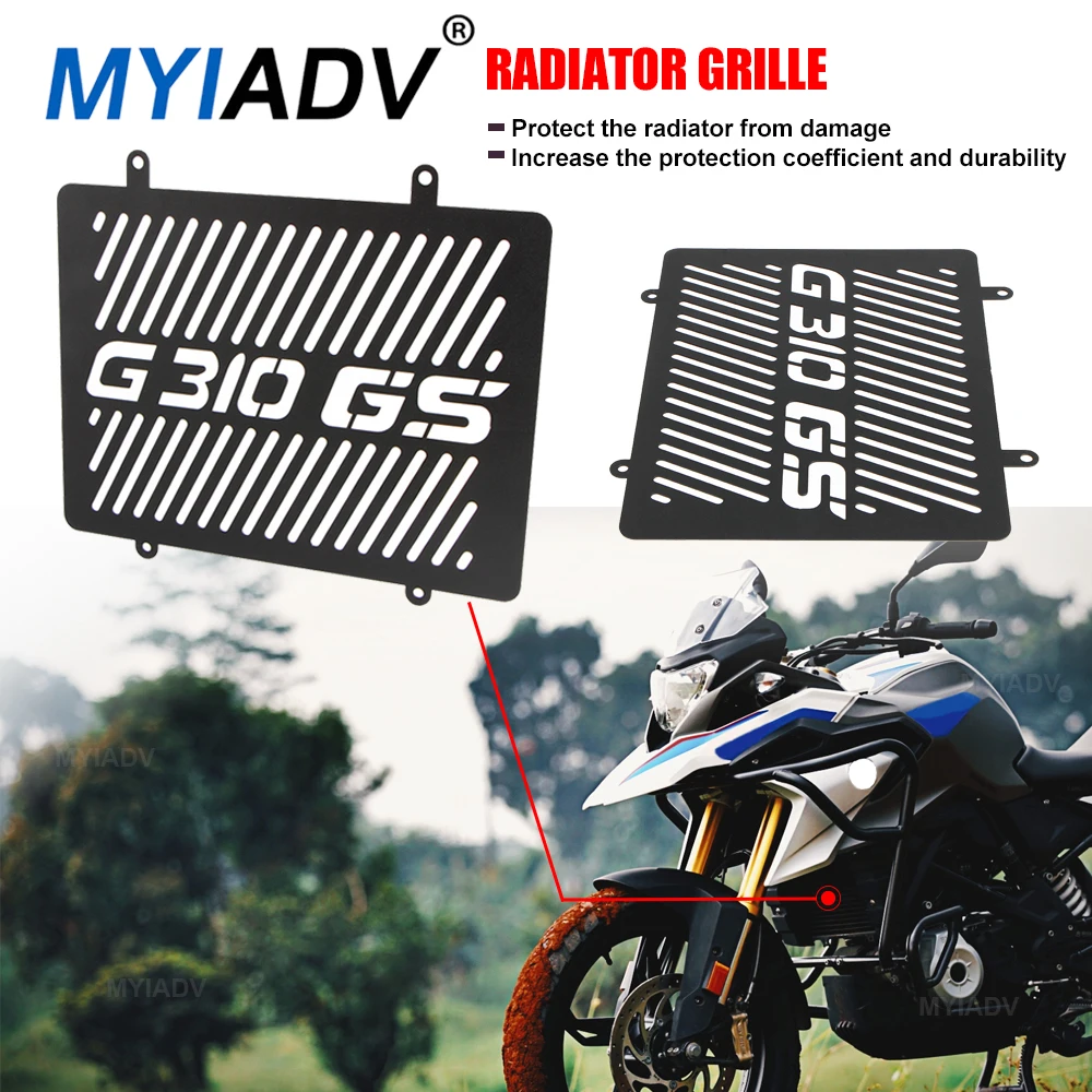 

Motorcycle Radiator Cooled Protector Grille Steel Guard Grill Cover Protection For BMW G310GS G310R G310 G 310 GS R 2017-2024