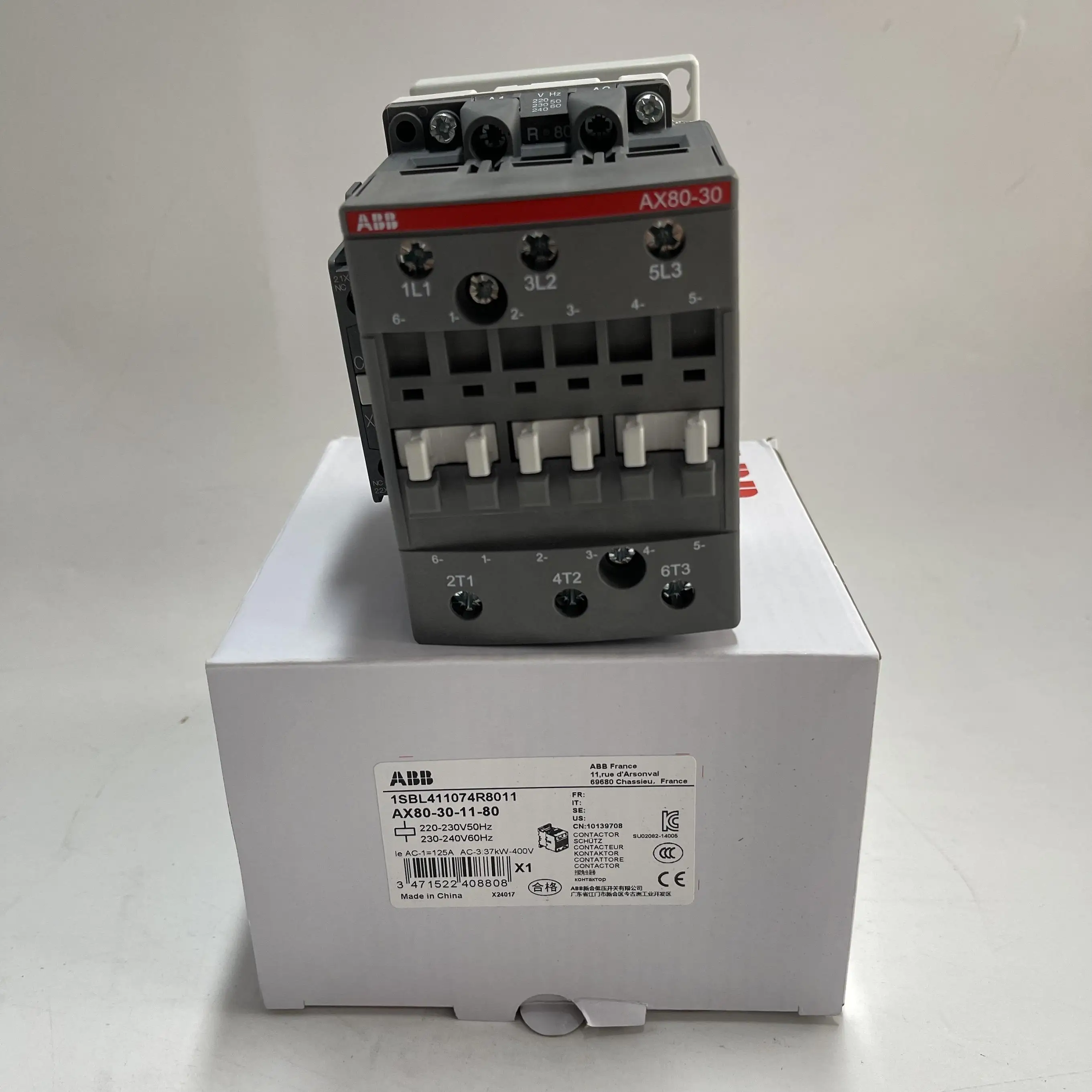 

10139708 AX80-30-11-80*220-230V50Hz/230-240V60Hz 1SBL411074R8011 contactor