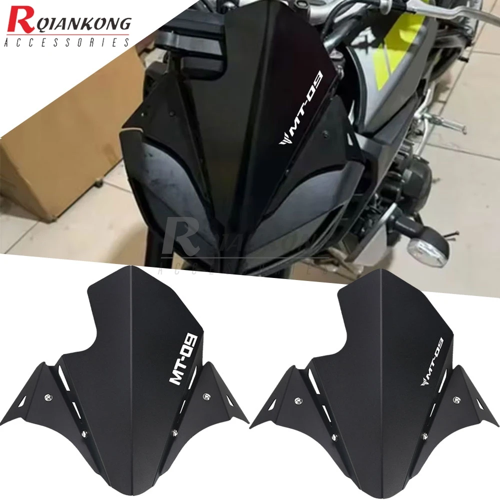 Motorcycle Accessories Sport Screen Windshield Deflector FOR YAMAHA MT-09 MT 09 MT09 2017 2018 2019 2020 Windscreen Airflow Wind