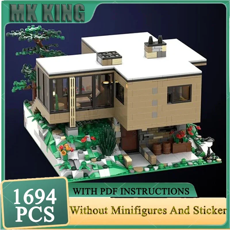 

City Street View Moc Building Block Чемберлен Модель коттеджа Технология Кирпич DIY Сборка Модульная игрушка для праздничного подарка