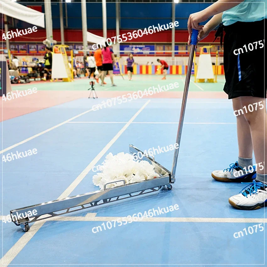 Folding Portable Badminton Shuttlecock Picking Machine 90° No Stoop Ball Collector Sweeper