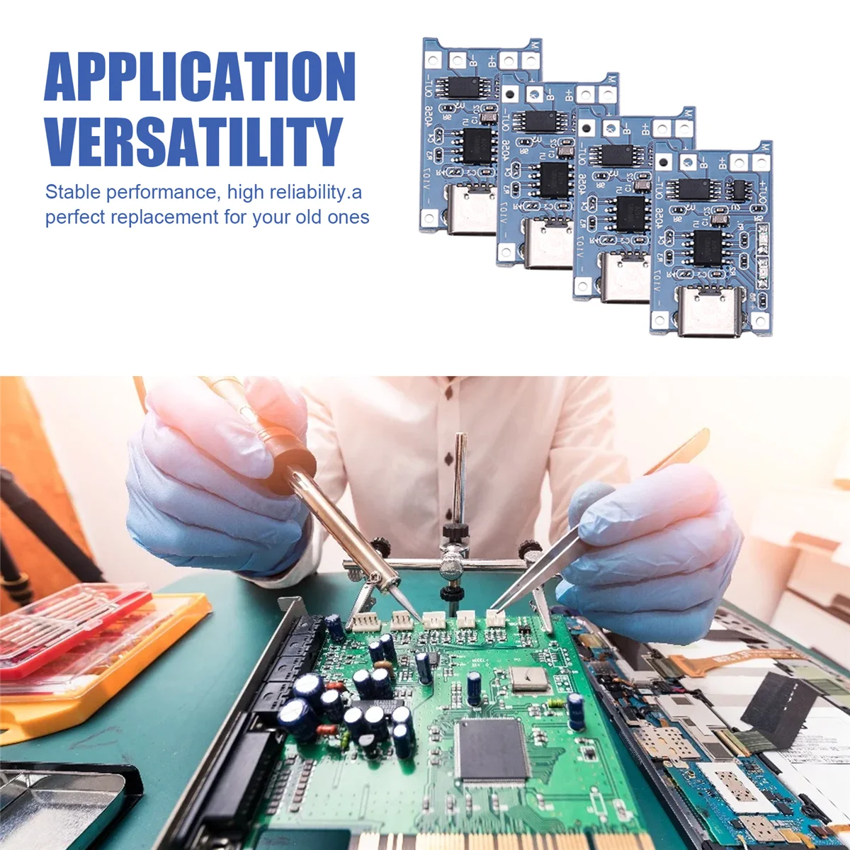 Module de carte de charge de batterie au Lithium 5V, 20 pièces, Interface type-c, Protection de charge-AB01