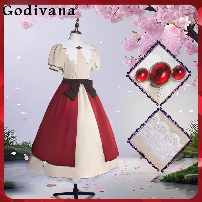 

Magic Girl Cos Dress Set Cosplay Women's Short Sleeve College Style Animation Dress Female Christmas Play Role Dress