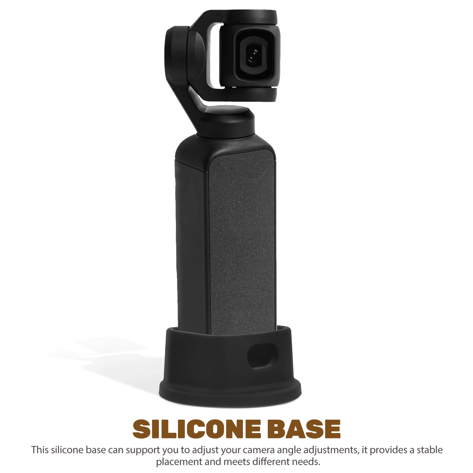 Стабильная силиконовая нескользящая основа, мини-держатель для камеры, настольное крепление, регулируемый угол, подставка для камеры, аксессуар, силиконовая основа