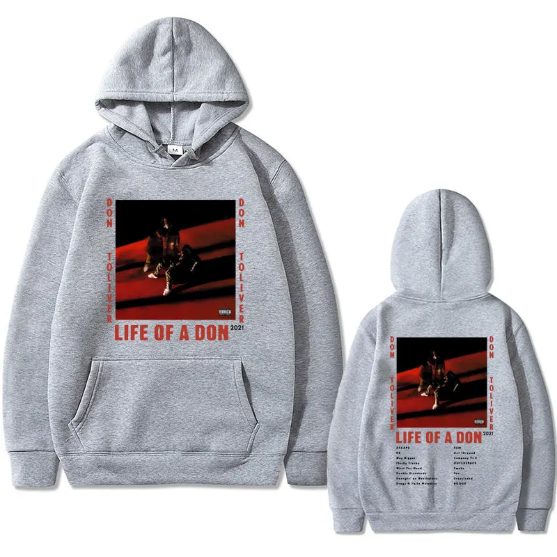 Rapper Don Toliver Life of A Don Music Album Double Sided Print Hoodie Male Vintage Pullover Men's Hip Hop Fashion Streetwear