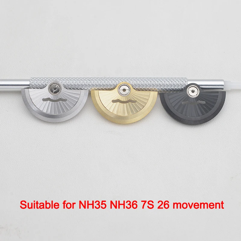 

Mod NH35 Movement Guard Gold Automatic Hammer with UP Sticker Fit 4R35A 4R36A NH35A NH36A Automatic Movement Tools Part