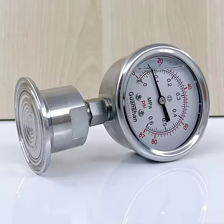 

Shockproof High Digital Stainless Steel From 0,0 Mpa to 4 Mpa Sanitary Clamp Diaphragm Pressure Gauge